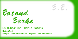 botond berke business card
